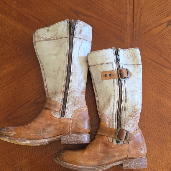 Bed Stu Distressed Leather Boots, SZ 6 - Picture 3 of 8
